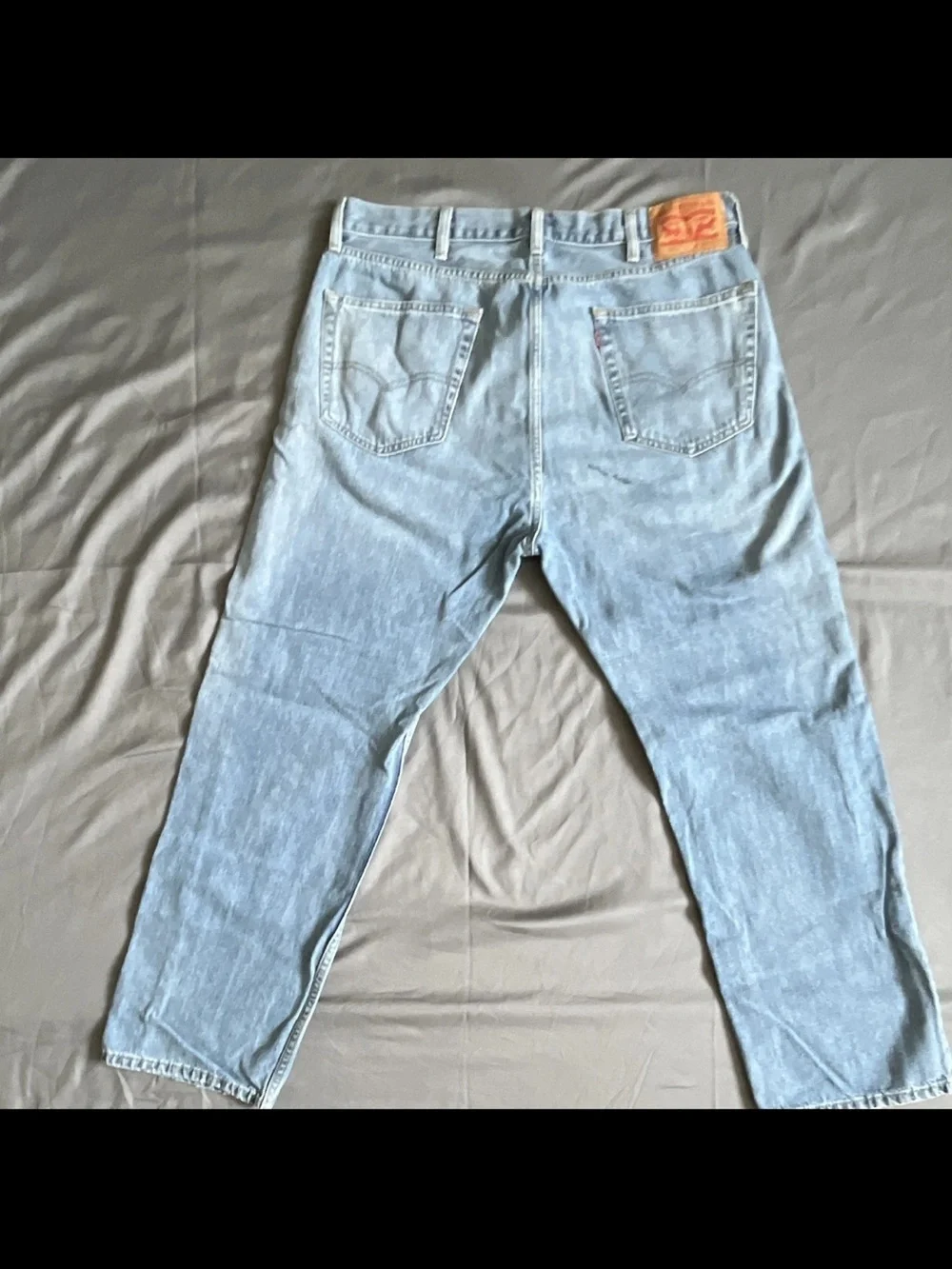 Levi's 505 Mens Light Wash Blue Cotton Denim Jeans